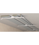 Miniatură Clema fluture dubla  pentru fixare grup de cabluri electrice pe perete 24 cm lungime - pentru 16 cabluri NYM 3 x 1,5 - imaginea 5