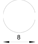 Miniatură Conductor rotund, torsadabil, RD 8-ALU-T, 8mm Aluminiu - imaginea 2