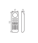 Miniatură Telecomanda pentru benzi LED CTRL 12/24V RGBW CCT REMOTE 8 RGBW/CCT-W - imaginea 4