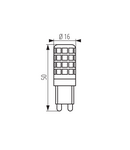 Miniatură Sursa de lumina LED ZUBI LED ZUBI LED 4W G9-NW - imaginea 4