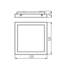 Miniatură Plafoniera LED TYBIA LED TYBIA M 25W-NW-SE B - imaginea 4