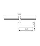 Miniatură Abajur pentru profilele din aluminiu SHADE SHADE C/D/E/I-W 2M - imaginea 2