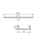 Miniatură Abajur pentru profilele din aluminiu SHADE SHADE CK C/D/E/I-FR2M - imaginea 2