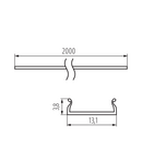 Miniatură Abajur pentru profilele din aluminiu SHADE SHADE CK C/D/E/I-W 2M - imaginea 2