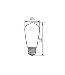 Miniatură Sursa de lumina LED XLED ST64 XLED ST64 7W-WW - imaginea 4