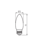 Miniatură Sursa de lumina LED XLED C35M XLED C35E27 6W-NW-M - imaginea 4