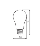 Miniatură Sursa de lumina LED A60 LED A60 N 13W E27-NW - imaginea 2