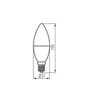 Miniatură Sursa de lumina LED Kanlux SMART S C37 4,9W E14 RGBCCT - imaginea 4