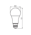Miniatură Sursa de lumina LED IQ-LEDDIM A60 IQ-LEDDIM A6013,6W-WW - imaginea 3