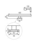 Miniatură Linear LED furniture light ASTIM LED IP44 ASTIM IP44 8W-NW-B - imaginea 4