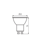 Miniatură Sursa de lumina LED K LED GU10 K LED GU10 6W-NW - imaginea 3