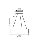 Miniatură Lampa suspendata JASMIN C JASMIN C 370-W/M - imaginea 4