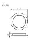 Miniatură TAVO LED TAVO LED DO 9W-NW - imaginea 3