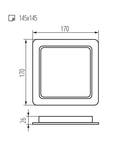 Miniatură TAVO LED TAVO LED DL 18W-NW - imaginea 3