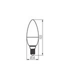 Miniatură Sursa de lumina LED IQ-LED C35 IQ-LED C35E14 5,9W-CW - imaginea 3