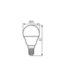 Miniatură Sursa de lumina LED IQ-LED G45 IQ-LED G45E14 3,4W-WW - imaginea 3