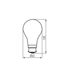 Miniatură Sursa de lumina LED XLEDIM A60 B22 XLEDIM A60 B22 12W-WW - imaginea 2