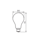 Miniatură Sursa de lumina LED XLEDIM W XLEDIMW A60 B22 7W-WW - imaginea 3