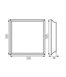 Miniatură Panou LED incastrat BLINGO LED BLINGO IP65 40W 60NW - imaginea 2