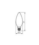 Miniatură Sursa de lumina LED XLED W XLED W C35E14 4,5W-WW - imaginea 3