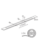 Miniatură Banda LED LCOB 8W/M 12V LCOB 8W/M 12 IP00-CW - imaginea 4