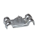 CELO Double metal conduit clip DFT cu plastic insert Ø10 mm steel zincat Celo