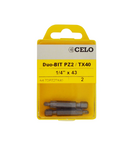 Miniatură CELO Duo-Bit PZ2/TX40 pentru insulation plug IPL 60 - imaginea 2