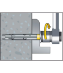 Miniatură CELO Sleeve anchor Dnbolt DT 20-110/30 M16, cu hex-head surub, zincat - imaginea 4