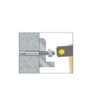 Miniatură CELO Through Ancora metalica cu surub EKA M6-55/5 zincat albastru - imaginea 3