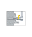 Miniatură CELO Through Ancora metalica cu surub EKA M6-70/15 zincat albastru - imaginea 4