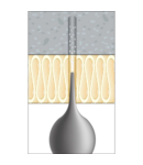 Miniatură CELO Concrete surub BTS6 E 6-155 M6 long cu metric connection thread - imaginea 4