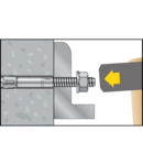 Miniatură CELO Ancora metalica cu surub BAZ 8-72/10, zincat, Option 1 - imaginea 3