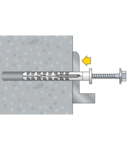 Miniatură CELO Multifunction frame plug MFR FB 10-100 SSKS A4, FB, hex-head surub cu integral saiba, otel inoxidabil A4 - imaginea 3