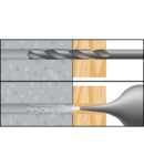 Miniatură CELO Nail plug NPC 6-60 SB pre-assembled, countersunk plug cu countersunk surub (PZ2), zincat - imaginea 2