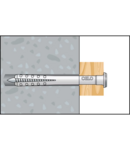 Miniatură CELO Nail plug NP 8-60 pre-assembled, SB countersunk plug cu countersunk surub (PZ3), zincat - imaginea 4