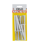 CELO Blister Nail plug NP 8-80 pre-assembled, SB countersunk plug cu countersunk surub (PZ3), zincat Celo