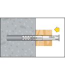 Miniatură CELO Frame plug R 10-160 cu countersunk surub (TX40), zincat - imaginea 3