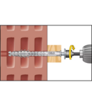 Miniatură CELO Hollow block frame plug HBR 10-200 SSK cu hex-head surub cu integral saiba (SW13/TX40), zincat - imaginea 4