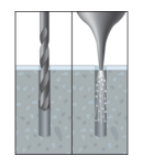 Miniatură CELO Blister Standing toilet installation set WCS alb si chrome - imaginea 3