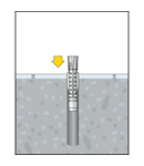 Miniatură CELO Blister Standing toilet installation set WCS alb si chrome - imaginea 4