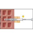 Miniatură CELO Multifunction frame plug MFR SB 10-135 TX, SB, countersunk surub, zincat - imaginea 3