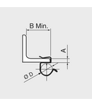 Miniatură CELO Gri flakes hammer-on Ø19-24 cable flange clip CC pentru flange 4-7,5mm - imaginea 2