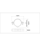 Miniatură CELO Metal clamp M6 L Ø42 mm steel zincat galben - imaginea 4
