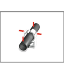 Miniatură CELO Nylon clamp Abranyl Max ABM-25/32 gri - imaginea 3