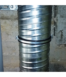 Miniatură CELO Ventilation Colier metalic pentru teava cu garnitura EPDM M8 VIEL Ø125 mm steel zincat - imaginea 3