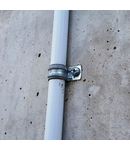 Miniatură CELO One hole pipe strap F clip Ø6 mm steel zincat - imaginea 3