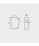 Miniatură CELO Multiple cable metal holder pentru suspending electrical cables 85x55X32 - imaginea 3