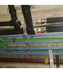 Miniatură CELO Sliding Colier metalic pentru teava cu garnitura EPDM M8+M10 RID Ø18 mm steel zincat - imaginea 3