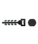 CELO Round box push-in plug InsertFIX IFS, negru Celo
