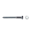 CELO Surub pentru lemn cu cap hexagonal DIN 571 8x80/48, zincat albastru Celo